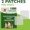 Health and Household Natural Patches (50 Pack) - with Refreshing Peppermint Essential Oils and Green Tea Extract, Waterproof Patches