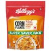 Kellogg's Corn Flakes Real Almond Honey 1kg | High in Iron, Vitamin B1, B2, B3, B6 & C | Naturally Cholesterol Free | Corn Flakes, Breakfast Cereal